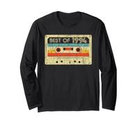 32nd Birthday Best of 1994 Retro Bday Cassette Tape Vintage Langarmshirt