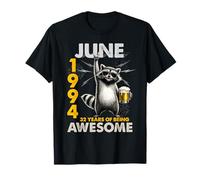 32nd Birthday Raccoon Beer June 1994 Vintage 32 Years Old T-Shirt