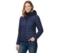 33,000ft Damen Leichte Steppjacke Packbare Übergangsjacke mit Kapuze für Frauen Gefüttert Warme Pufferjacke für Outdoor, Freizeit und Wandern Dunkelblau L
