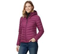 33,000ft Damen Leichte Steppjacke Packbare Übergangsjacke mit Kapuze für Frauen Gefüttert Warme Pufferjacke für Outdoor, Freizeit und Wandern Dunkel Weinrot XS