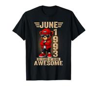 33. Juni Geburtstag Männer Frauen 1993 Toller Teddybär T-Shirt