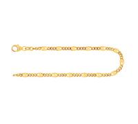 333 585 Armband Herren Damen Echtgold, 3,1mm Panzer-Steg, Länge wählbar | Goldarmband aus Gelbgold oder Gelb-Weißgold für Männer und Damen; Panzerkettendesign, echtes Gold 8K, 14K, mehrere Längen
