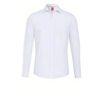 Pure Slim Fit Hemd weiss, Einfarbig