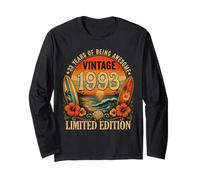 33rd Birthday Tropical Vintage 1993 33 Years Old Men Women Langarmshirt