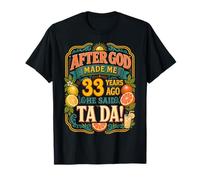 33rd Birthday Tropical Vintage 1993 33 Years Old Men Women T-Shirt