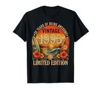33rd Birthday Tropical Vintage 1993 33 Years Old Men Women T-Shirt