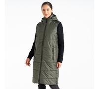 Lange Daunenweste, Damen Dare 2B Distinguish Vert 36