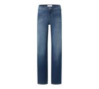 High-waist-Jeans ANGELS "Liz Smart", Damen, Gr. 38, Länge 28, mid blau used, Denim/Jeans, Obermaterial: 91% Baumwolle, 6% Polyester, 3% Elasthan, unifarben, relaxed fit lang, Jeans High-Waist-Jeans, m