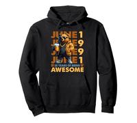 35th Birthday Bear Beer June 1991 Vintage 35 Years Old Pullover Hoodie
