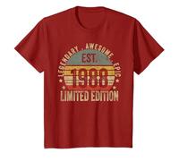 35th Birthday Vintage 35 Year Old Est 1988 Limited Edition T-Shirt