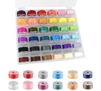 36 Farben Spulen für Nähmaschine mit Aufbewahrungsbox,Nähgarn für Nähmaschine,Mit Brother Babylock Janome Und Den Meisten Heimnähmaschinen