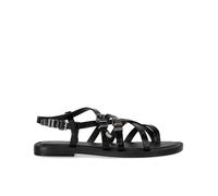 Michael Kors Damen Darrington Flache Sandalen, Schwarz, 36 EU