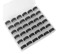 36 Rollen Nähgarn für Nähmaschine, Nähgarn Set mit Unterfadenspulen, Spulen Nähmaschine & Nähzeug, Schwarzes Stickgarn für Stickmaschine, Ideal für Anfänger & Kinder