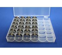 36-Spulen-Box mit 24 Spulen für PFAFF aus Metall ältere und neuere Modelle