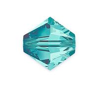 36 stk PRECIOSA - MC Bead Rondelle, Blauer Zirkon 2,4x3 mm (PRECIOSA - MC Bead Rondelle, blue zircon) 36pcs