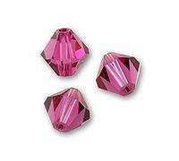 36 stk PRECIOSA - MC Bead Rondelle, Fuchsie 2,4x3 mm (PRECIOSA - MC Bead Rondelle, fuchsia) 36pcs