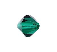 36 stk PRECIOSA - MC Bead Rondelle, Smaragd 3,6x4 mm (PRECIOSA - MC Bead Rondelle, emerald) 36pcs