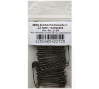 36 Stück Mini Sicherheitsnadeln 22 mm klein, schwarz, Nadel Nadeln, 2190 (22 mm)