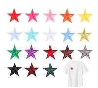 36 Stück Patches zum Aufbügeln, Flicken zum Aufbügeln, Patches Klett, Aufnäher zum Aufbügeln, Bestickte Aufnäher, Aufbügelflicken Stern Bügelbilder für Hut, Jeans, Jacken Rucksäcke, DIY-Zubehör