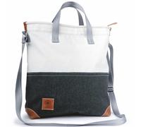 360 Grad Ahoi Schultertasche Segeltuch grau weiß