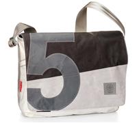 360 Grad Laptoptasche 15 Zoll , Messenger-Bag, Barkasse Klappe schwarz Zahl grau