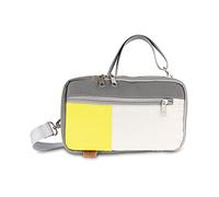 360° Grad Nautik - Modische Gürteltasche aus Segeltuch Bauchtasche Segeltuchtasche weiß-gelb, grau 2122