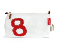 360° Tonne weiß, Zahl rot Kulturbeutel mehrfarbig