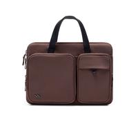 360° Rundumschutz Laptoptasche Große Kapazität Hülle Kompatibel mit 13" MacBook Air M4-M1 2025-2012, 14" MacBook Pro M5-M1 Pro/Max 2025-2021，LBT21 - Braun / 13 Zoll