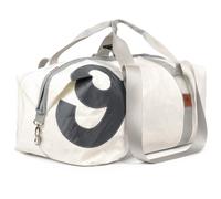 360° Taschen Kutter XL Reisetasche (weiß, Zahl grau, Gurt grau) weiß, Zahl grau, Gurt grau