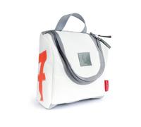 360° Taschen Matrose XL Kulturbeutel (weiß, Zahl neonorange, Gurt dunkelgrau) weiß, Zahl neonorange, Gurt dunkelgrau