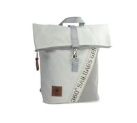 360° Taschen Möwe Rucksack (weiß / Persenning grau, Stencil Aufschrift, Gurt gra... weiß / Persenning grau, Stencil Aufschrift, Gurt grau