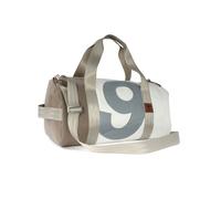 360° Taschen Pirat Sporttasche (weiß / Persenning taupe, Zahl hellgrau, Gurt bei... weiß / Persenning taupe, Zahl hellgrau, Gurt beige