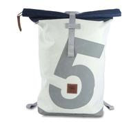 360° Tide weiß-blau, Zahl hellgrau Freizeit-Rucksack mehrfarbig