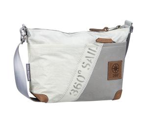 360Grad Beuteltasche Deern Lütt Stencil-Weiß/Grau Damen