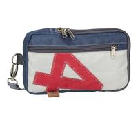 360Grad Gürteltasche Nautik Weiß/Blau mit roter Zahl