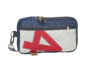 360Grad Gürteltasche Nautik Weiß/Blau mit roter Zahl