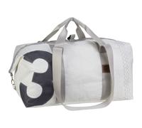 360° Grad Sport-Tasche groß aus Segeltuch, Unisex, Kutter XL weiß mit Zahl grau, wasserdicht, maritim, wetterfest
