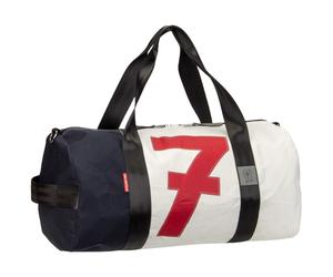 360Grad Sporttasche Pirat Weiss/Navy/Zahl Rot