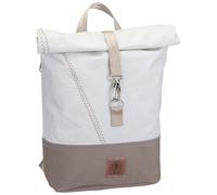 360Grad Möwe in Weiß/Balken Persenning Taupe (8 Liter), Rucksack / Backpack