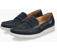 Mephisto - Verschluss Schuh TITOUAN BLAU aus Leder - Absatzhöhe - 1,5 cm