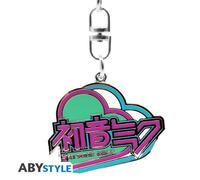 ABYSTYLE - HATSUNE MIKU Schlüsselanhänger Herz, grau, H. 3.8 cm x L. 4,2 cm