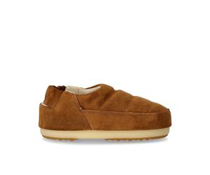 37/38 MOON BOOT BAND SUEDE COGNAC SLIPPER