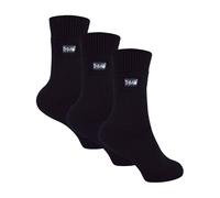 (37-38, Schwarz) THMO - 3er Pack Kinder Thermosocken | THMO | Crew Warme Socken für Jungen und Mädchen
