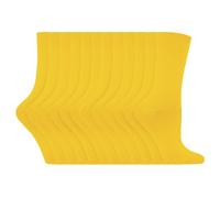 (37-40, Gelb) Sock Snob - Sock Snob - 24 Paar einfarbige Damensocken mit hohem Baumwollanteil