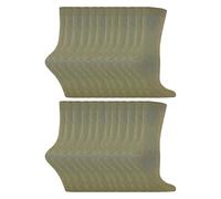 (37-40, Khaki) Sock Snob - Sock Snob - 24 Paar einfarbige Damensocken mit hohem Baumwollanteil