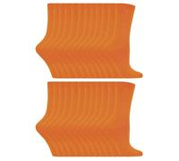 (37-40, Orange) Sock Snob - Sock Snob - 24 Paar einfarbige Damensocken mit hohem Baumwollanteil