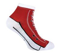 (37-40, Rot) Sock Snob - 2er Pack Herren und Damen Baumwolle Bunt Muster Socken im Schuh Design