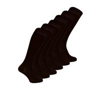 (37-40, Schwarz) Sock Snob - 6er Pack Damen Kniestrümpfe Bambus | Weiche Lange Socken Gepolsterte