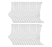 (37-40, Weiß) Sock Snob - Sock Snob - 24 Paar einfarbige Damensocken mit hohem Baumwollanteil