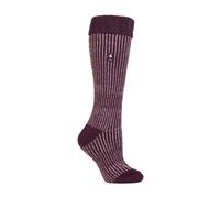 (37-42, Cabernet / Rose Blush) Heat Holders - Heat Holders - Damen Wärme Winter Thermo Stiefelsocken für Gummistiefel